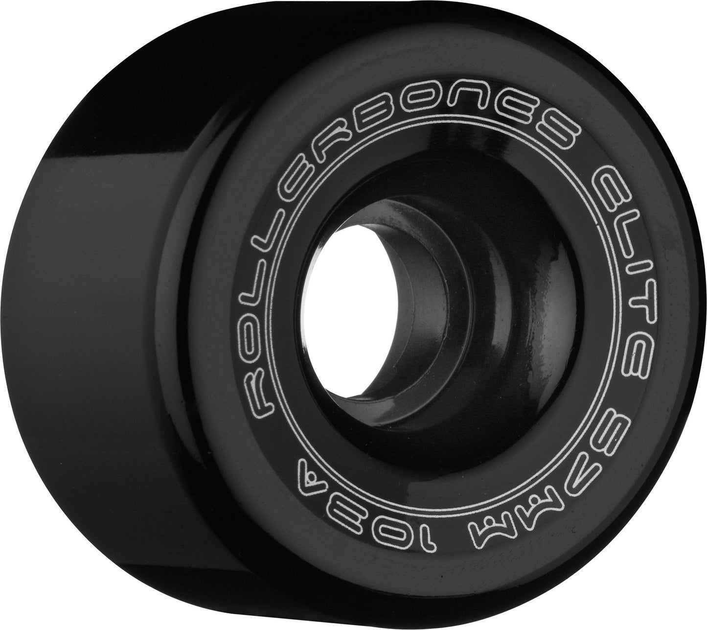 Rollerbones Art Elite 103A Competition Roller Skate Wheels (Set Of 8), Black, 57Mm