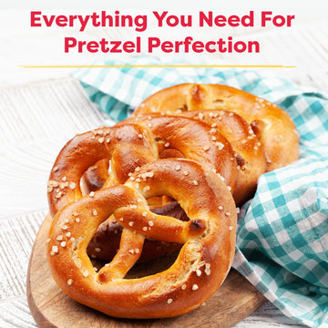 Pretzel Making Kit - Real Cooking Set for Kids Ages 5-12+ with Recipe and Ingredients - Kids Baking Set for Girls & Boys - Great