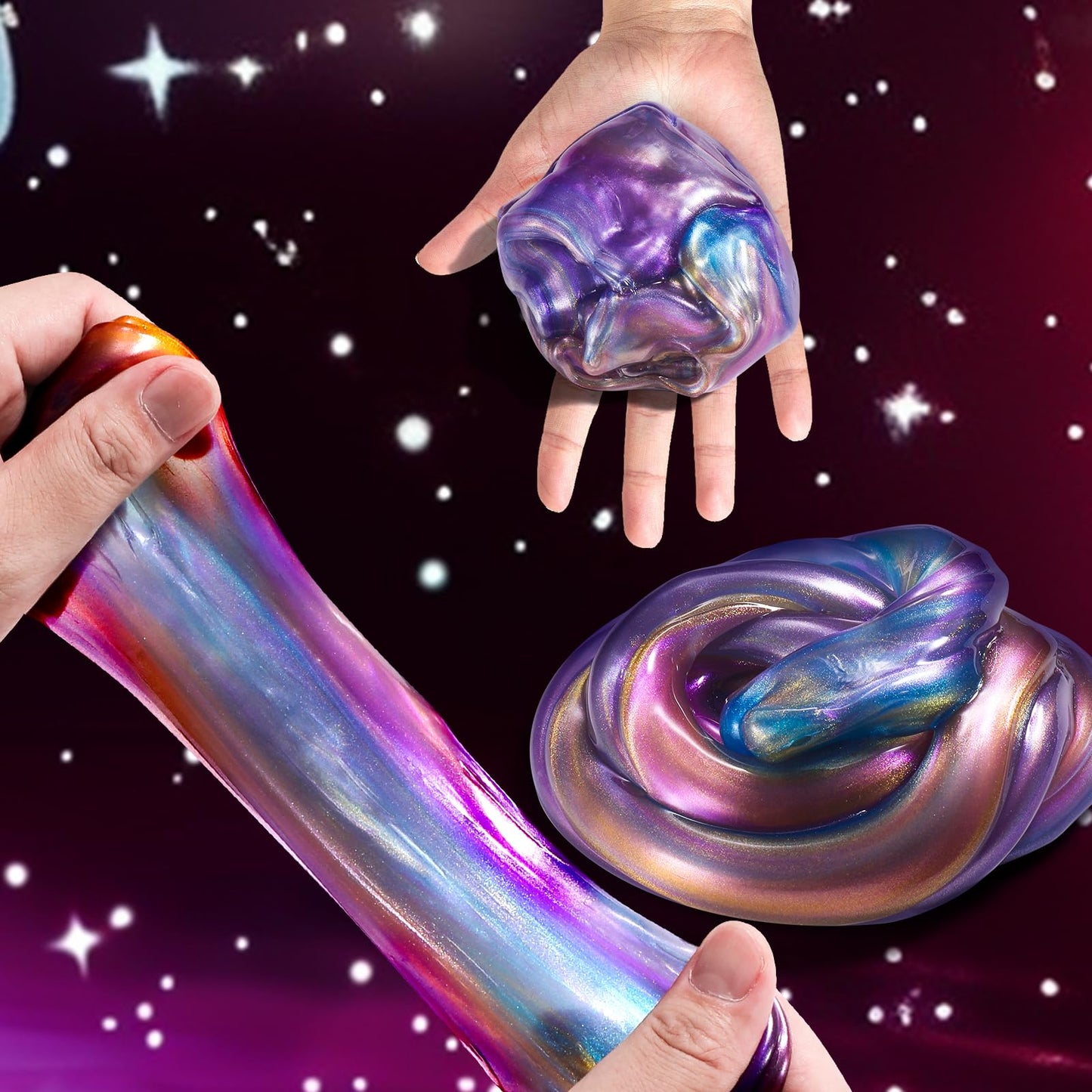 Zdthnsiat Galaxy Slime Toy 72Pack Party Favors For Kids, Rich Colored, Stress Relief Toy For Girls Boys, Easter Basket Stuffers,