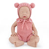 Vollence 12 Inch Sleeping Realistic Silicone Baby Dolls Newborn Realistic Eyes Closed Silicone Babies For Kid Gifts - Girl