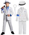 Baurghop Kids Dance Star Costume For Boys Girls 80S 90S Pop Stage Outfit For Cosplay Party Halloween (10-12 Years)