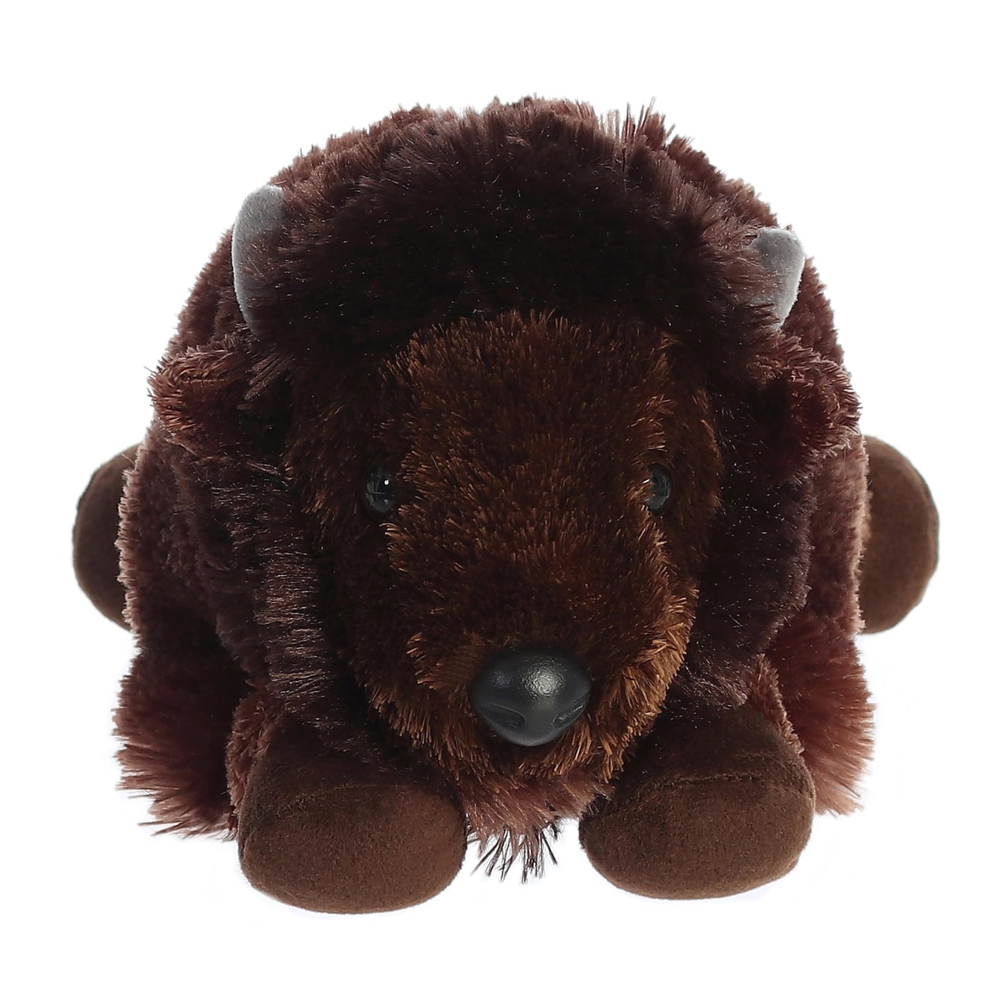 Aurora® Adorable Flopsie™ Bison Stuffed Animal - Playful Ease - Timeless Companions - Brown 12 Inches