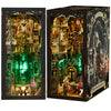 ETKVR Book Nook DIY Kit Miniature House Dollhouse Kit for mature-themed and Teens Booknook Bookshelf Decor Alley Model Build with LED Light 3D Wooden Puzzle - Tarot Divination