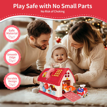 Lawnidyll Toys For 1+ Year Old Girl, 8 In 1 Montessori Toys For 1 Year Old, Multi-Functional House Early Educational Learning To