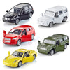 KIDAMI Die Cast Metal Toy Cars Set of 5 - Openable Doors, Pull Back Cars, Private Car Gift Pack for Kids