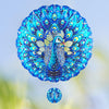 Peacock Gifts For Women, Peacock Wind Spinner Garden Decor, 12 Inch 3D Hanging Wind Spinners Outdoor