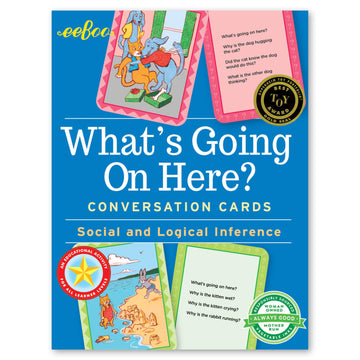 Eeboo: What'S Going On Here? Conversation Flashcards, Develops Empathy Through Friendly Illustrations Of Social Situations, Develop Social And Emotional Intelligence, For Ages 3 And Up