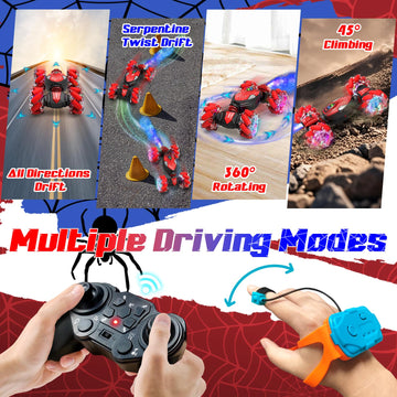 Aleath Stunt Car Remote Control Toys: Christmas Birthday Gifts 2.4Ghz Car - 4WD RC Gesture Sensing Toys for 360 Rotate - RC Cars