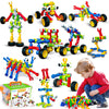 Kids STEM Building Toys for 3 4 5 6 7 8+ Year Old Boy Girl Birthday Gift, 186 Pcs Preschool Classroom Learning Activities Fine M