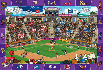 EuroGraphics Baseball - Spot and Find 100-Piece Puzzle, Cardboard, Star Color, Model 6100-0473
