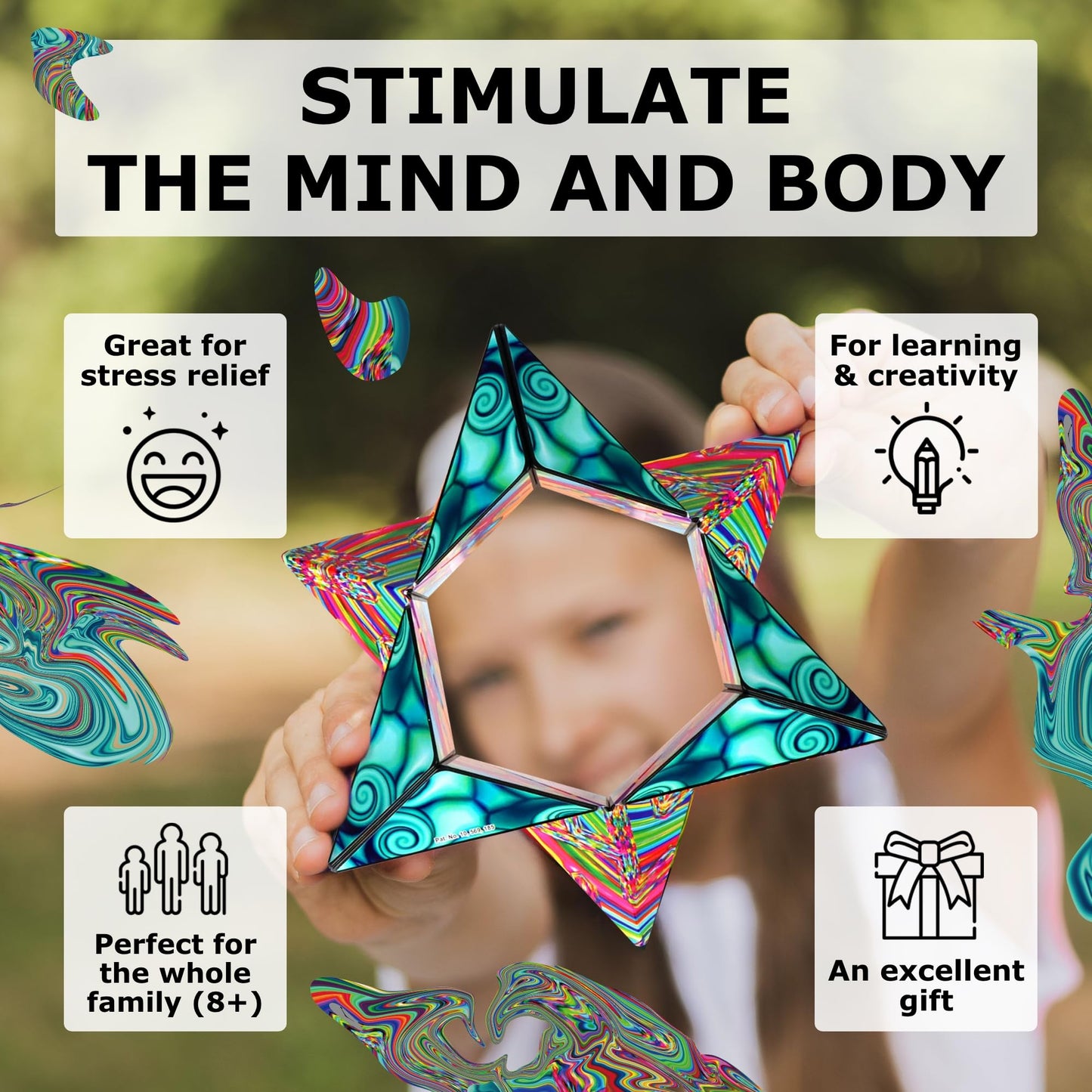 SHASHIBO Shape Shifting Box - STEM Magnetic Fidget Cube That Transforms Into Over 70 Shapes, Download Fun in Motion Toys Mobile