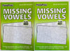 Volume Numbers 460 and 461 of Penny Press Missing Vowels Word Search Seek Circle Find Books. Selected Puzzles