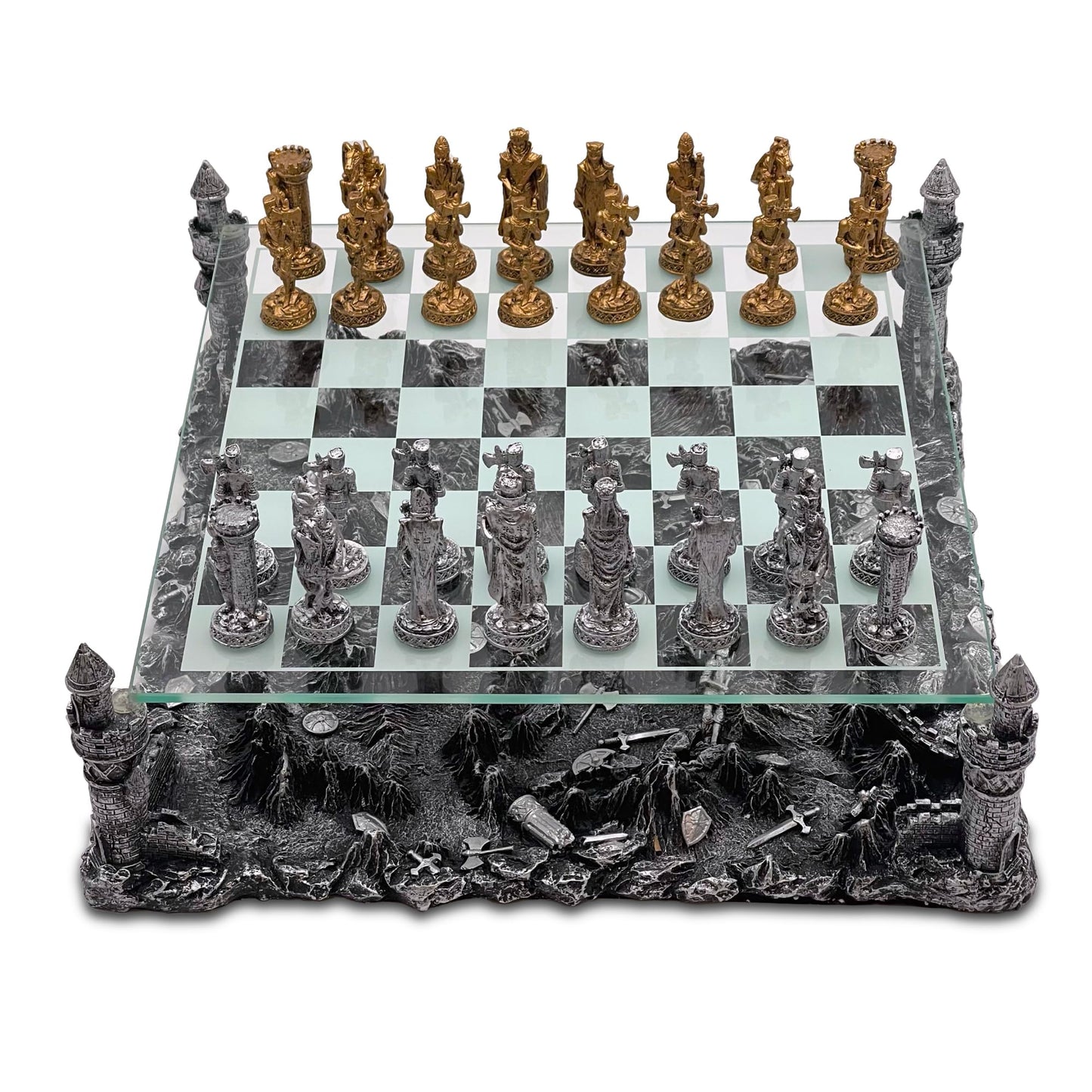 Renaissance Knight Chess Recreational Classic Strategy Game Set