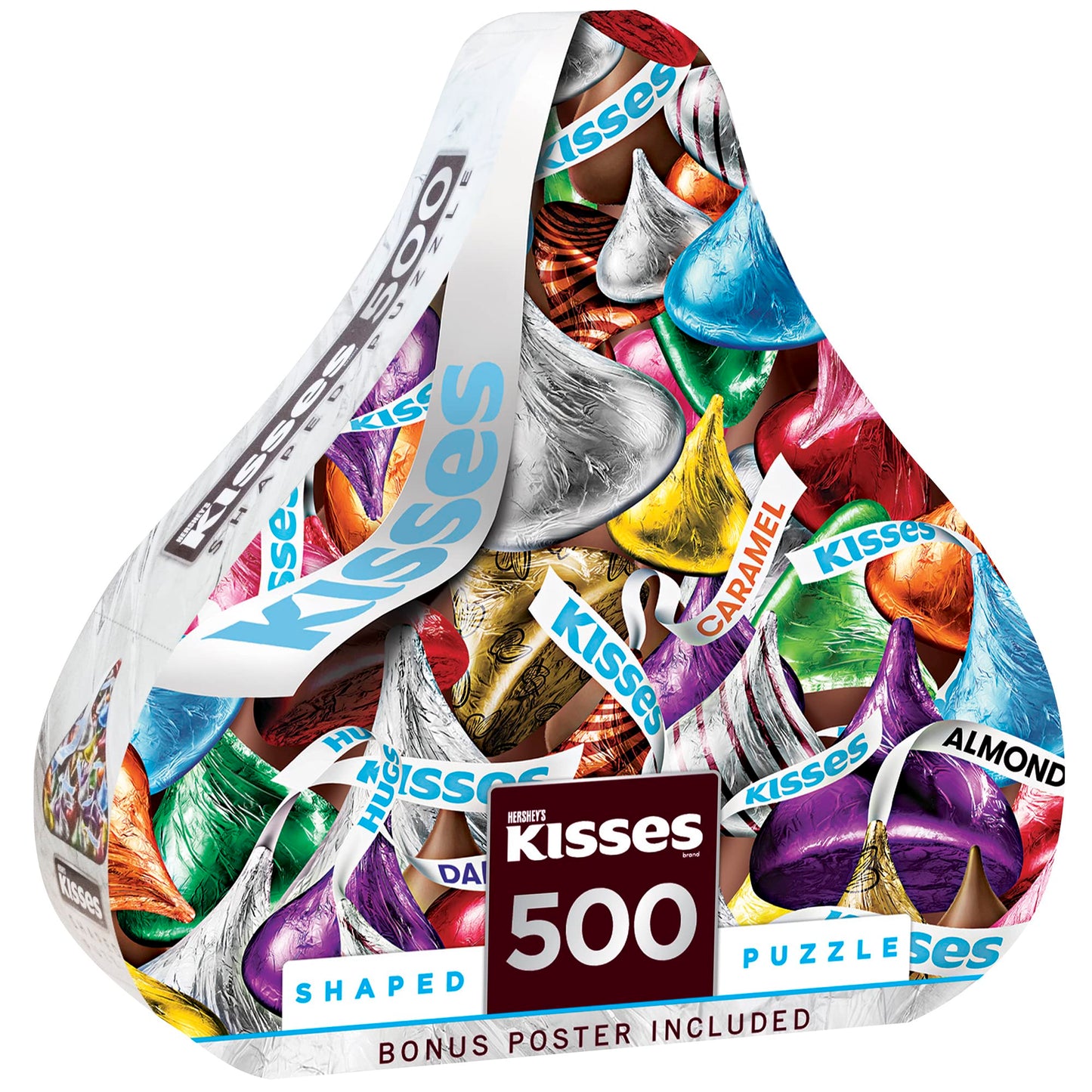 Masterpieces 500 Piece Jigsaw Puzzle For Adults, Family, Or Youth - Shaped Kiss - 23.25''X21.25''