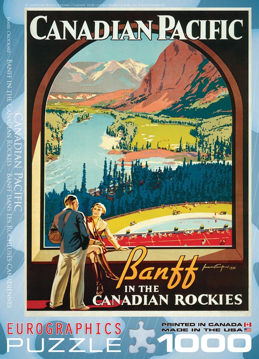 Eurographics Cp Rail In The Canadian Rockies Puzzle (1000-Piece)