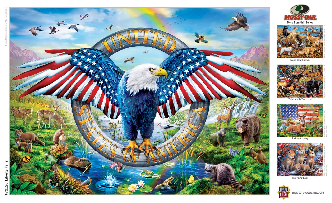 Masterpieces 1000 Piece Jigsaw Puzzle For Adults, Family, Or Youth - Liberty Falls - 19.25'X26.75'