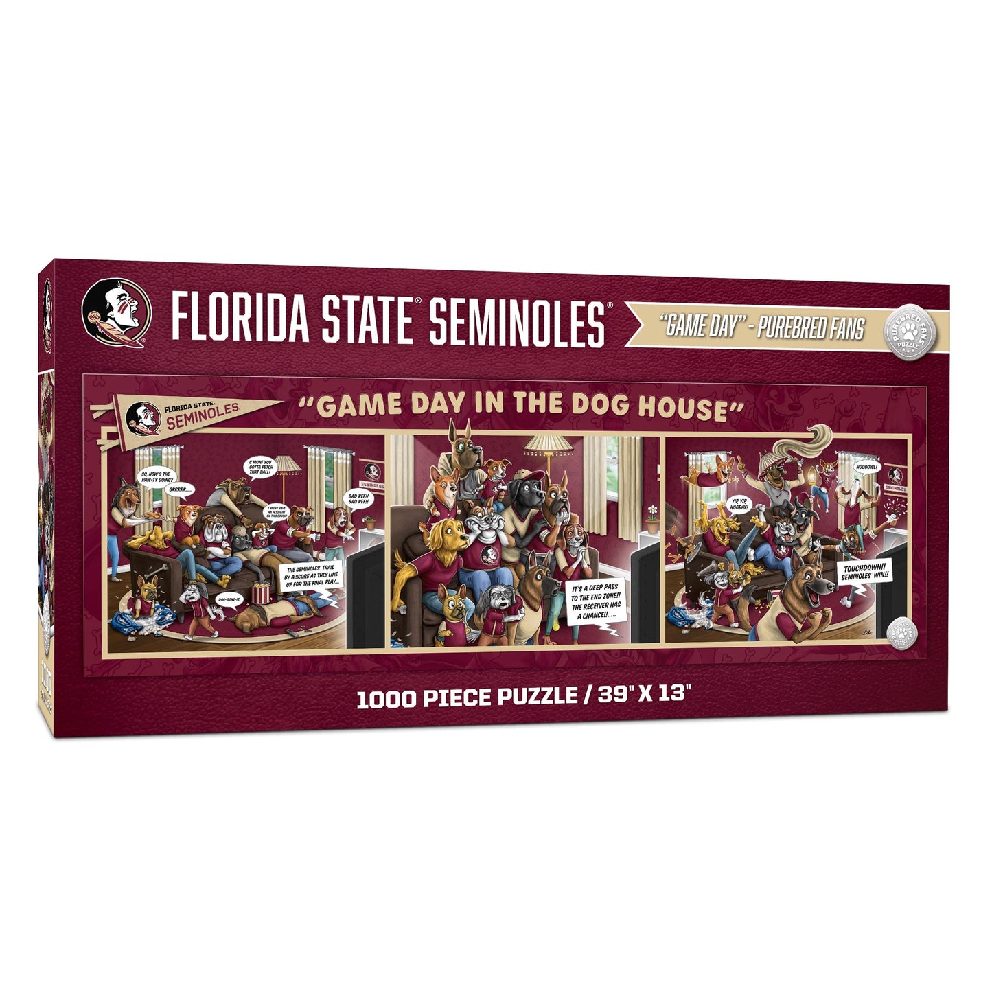 Youthefan Ncaa Florida State Seminoles Game Day In The Dog House 1000Pc Puzzle