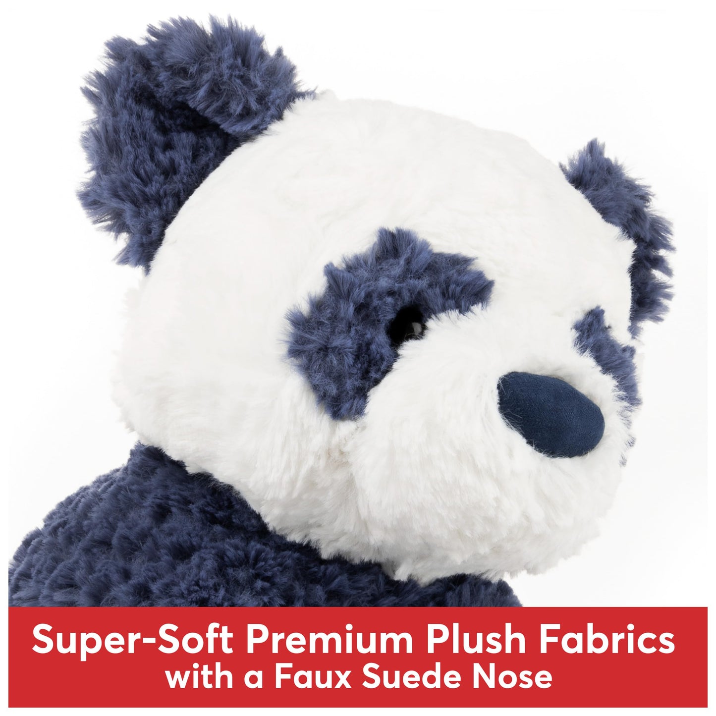 Gund Cozys Collection Panda, Panda Bear Stuffed Animal, Plush Toy For Ages 1 And Up, Navy Blue, 10