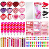 170 Pcs Valentines Day Gifts Classroom Supplies - Valentine Stationery Set with Heart Pencils, Notebooks, Rulers, Bookmarks, Tre