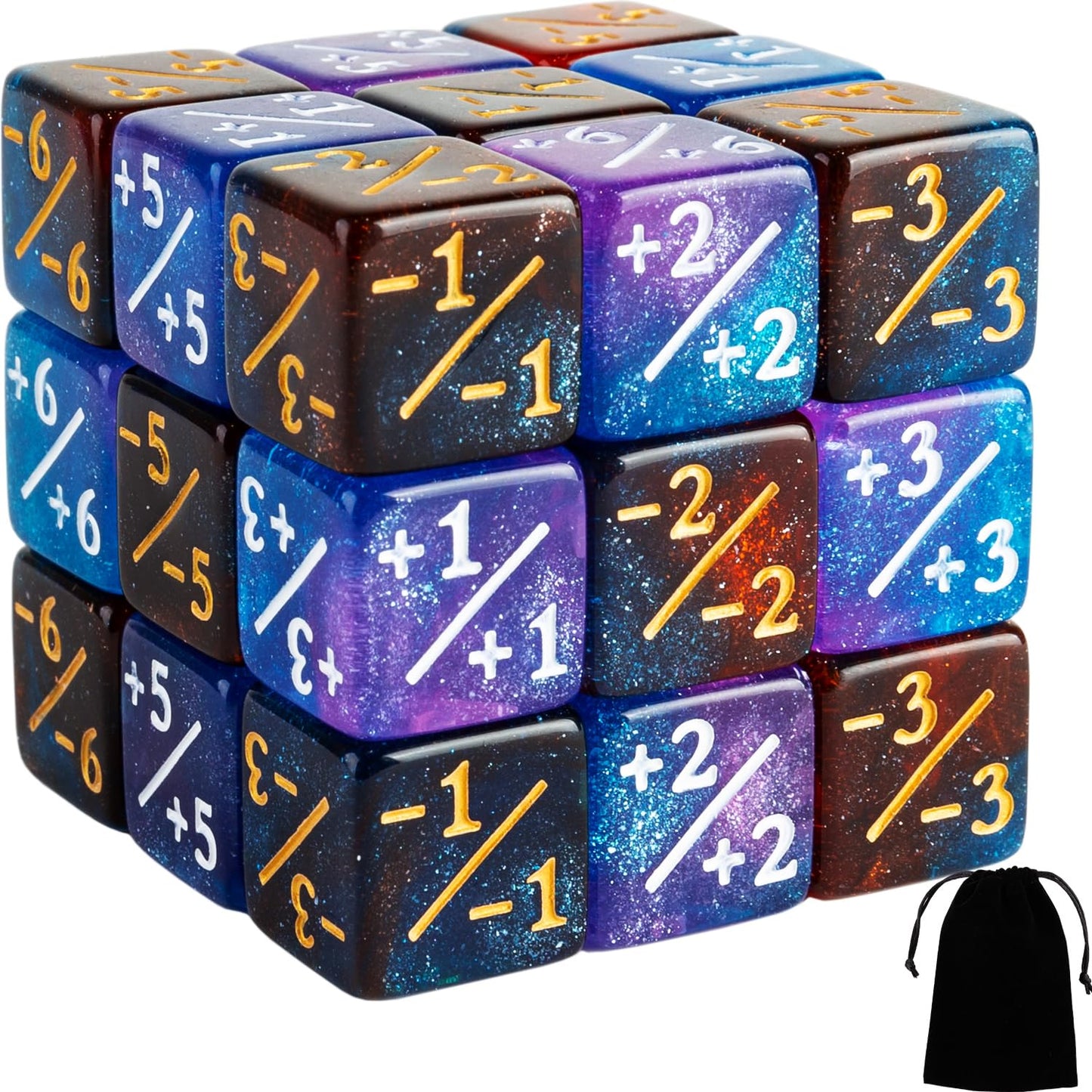 24 Pieces Mtg Counter Dice Magic The Gathering Counters +1/+1 Buff Dice Sets Life Tokens Commander Deck For Tcg Cards Gaming Mtg Accessories