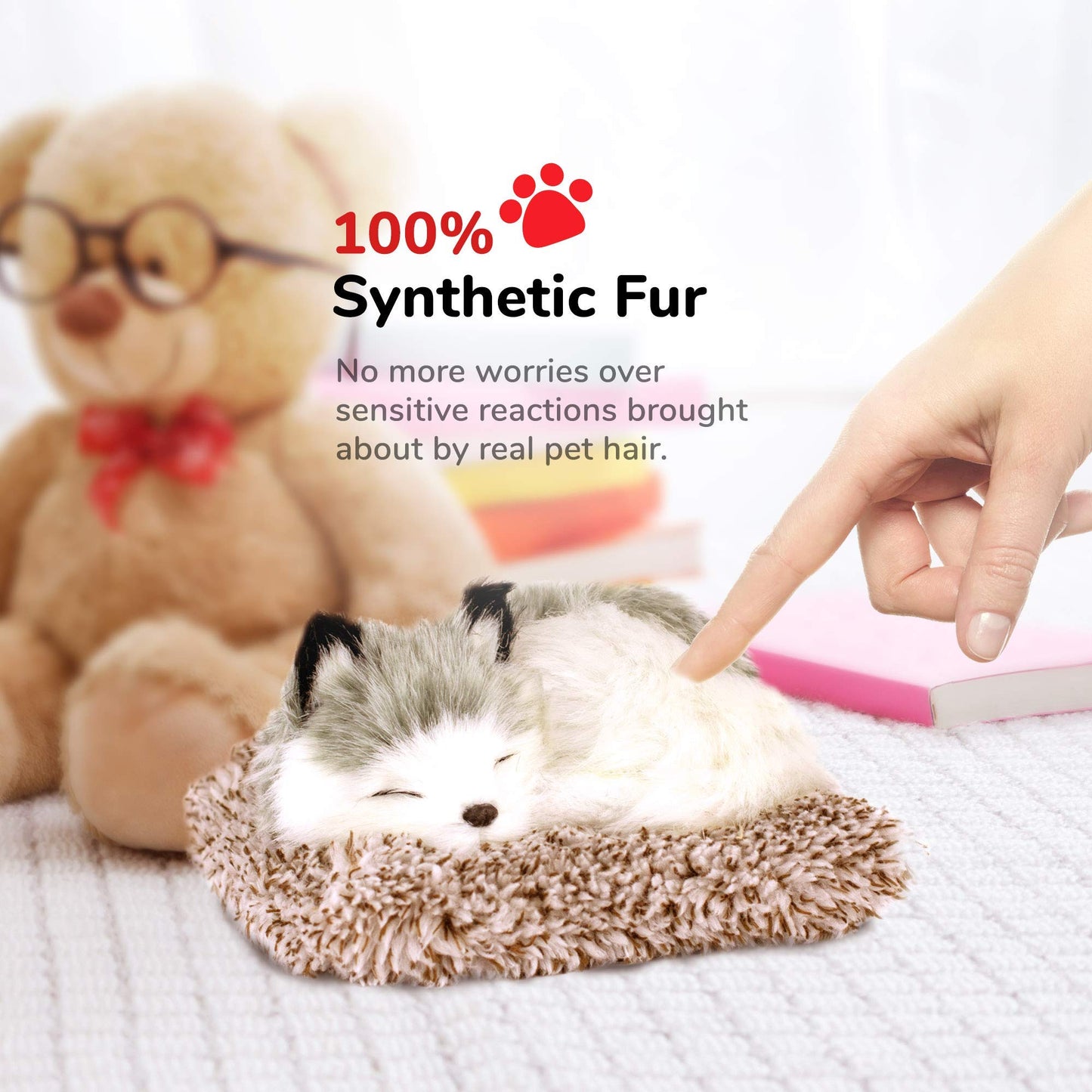 Perfect Petzzz Minis Alaskan Husky, Realistic, Lifelike Stuffed Interactive Plush Toy, Electronic Pets, Companion Pet Puppy With