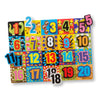 Melissa & Doug Jumbo Numbers Wooden Chunky Puzzle (20 Pcs)
