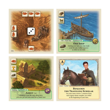 Rivals For Catan Card Game Deluxe Edition | Civilization Building Strategy Game | Family Game For Adults And Kids | Ages 10+ | 2