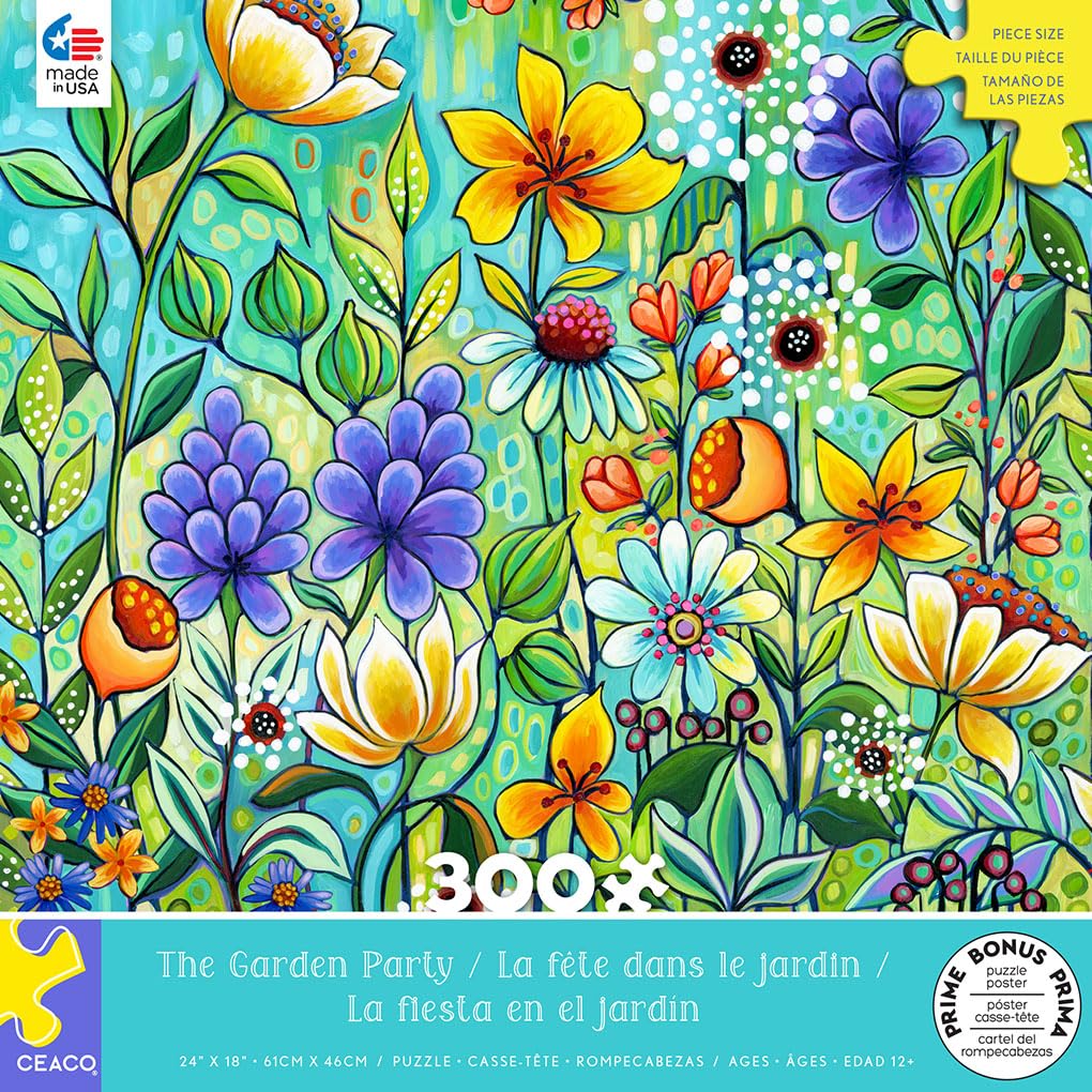 Ceaco - The Garden Party - 300 Oversized Piece Jigsaw Puzzle