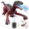 Eulogia Dinosaur Toy, Rc Dinosaur Car With 2-In-1 Remote, Gesture-Sensing Forward Backward Dino, Features Spray & Sounds & Light