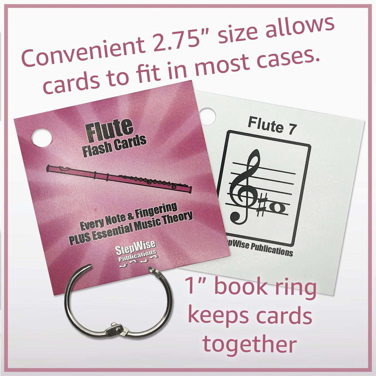 Music Flash Cards: Notes, Fingerings, & Music Theory (Flute)