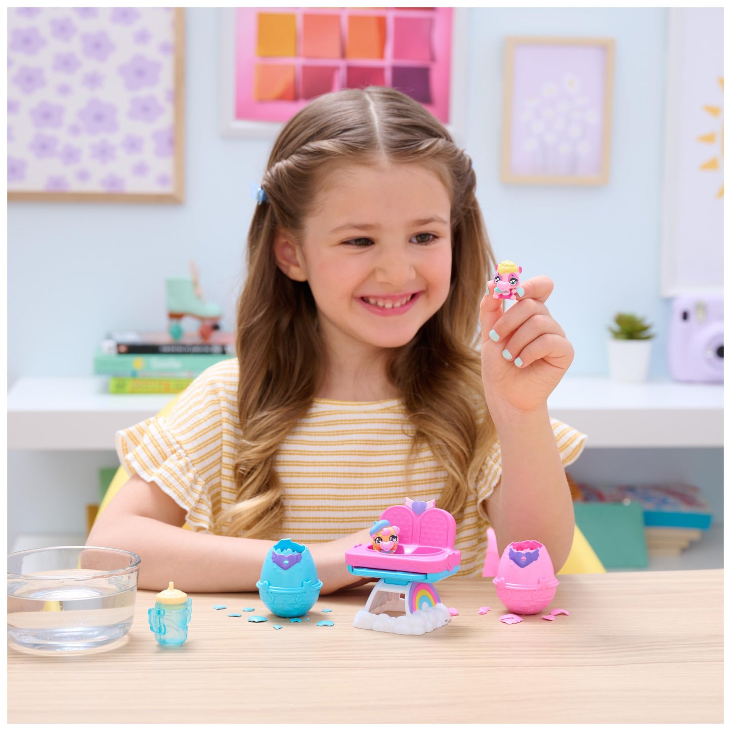 Hatchimals Alive, Hungry Hatchimals Playset With Highchair Toy And 2 Mini Figures In Self-Hatching Eggs, Kids Toys For Girls And Boys Ages 3 And Up