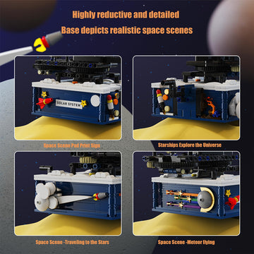 Solar System Building Toys, Rotatable Educational Toys For Science Experiments,Lighted Ornaments For The Night,Birthday Gift For