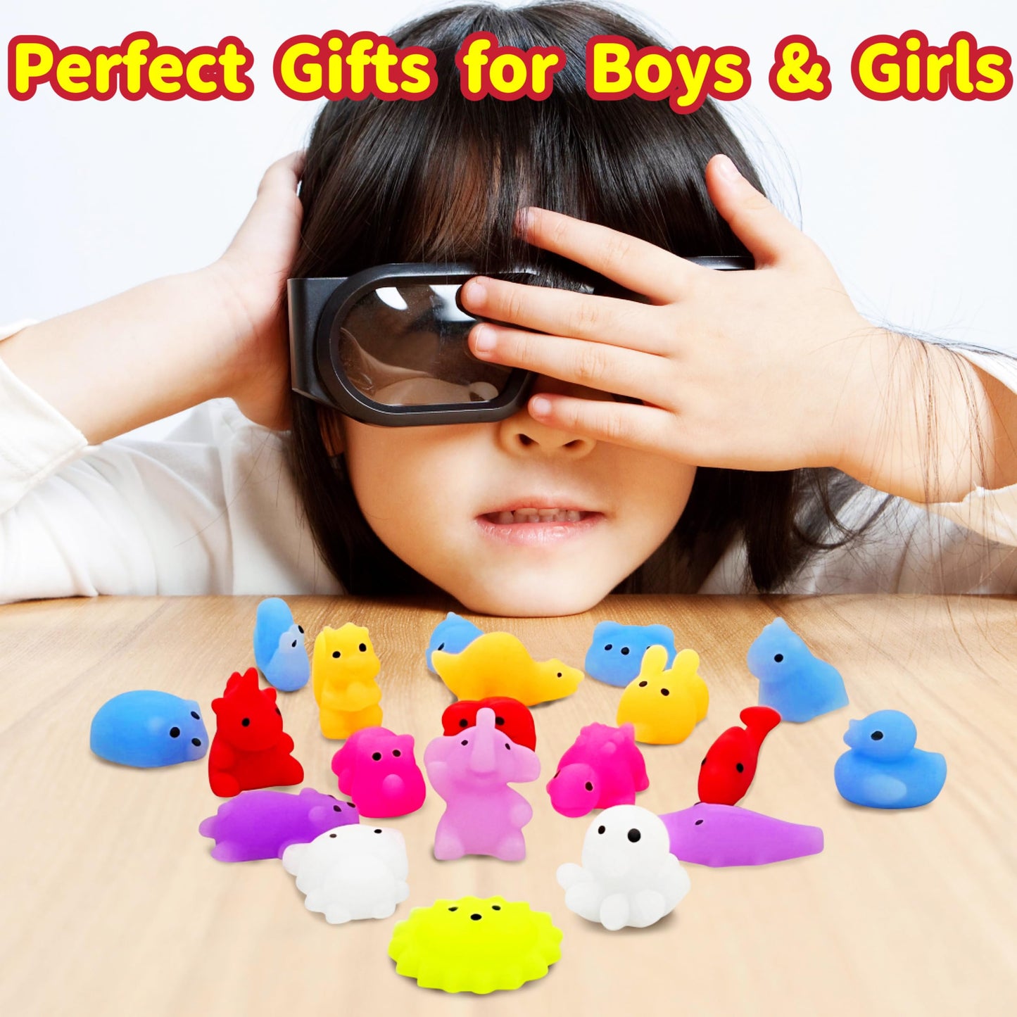 Jiaho 20 Pcs Mochi Squishy Toys Party Favors For Kids, Mini Kawaii Squishies Mochis For Kids, Sensory Squeeze Fidget Toys Bulk F