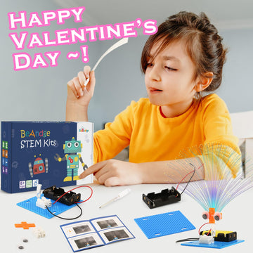 7 Pack Stem Kit Valentines Day Crafts Gifts For Kids School Classroom Bulk, Science Activities Class Valentine Gift From Teacher