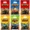Pajean 48 Pieces Monster Truck Gift Bags Bulk Plastic Happy Birthday Truck Party Bag Racing Truck Treat Goodie Bags for Kids Mon