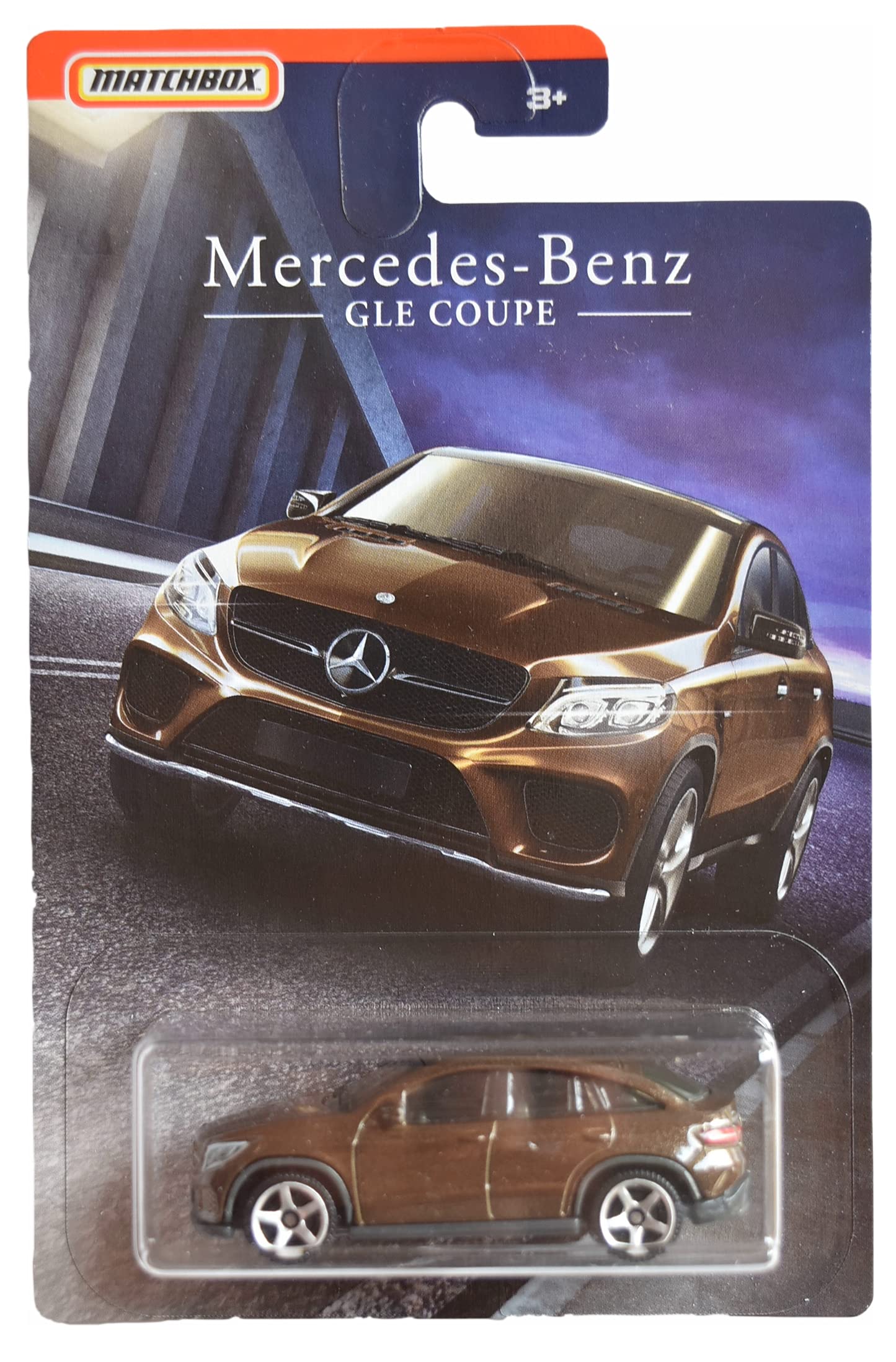 Matchbox Mercedes Benz GLE Coupe Model FHY36, Brown, Plastic Diecast Toy Car