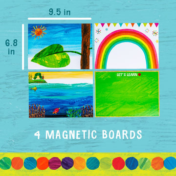 Kids Preferred World Of Eric Carle The Very Hungry Caterpillar Montessori Wooden Magnetic Set With Storage Box – Help Learn Colors, Shapes, Animals, Numbers, And More Medium
