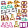 FUIYKA Wacky Tracks Snap and Click Fidget Toys, Rainbow Sensory Snake Puzzle, Party Favors, Classroom Rewards, Stress Relief for