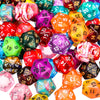 100 Pieces Polyhedral Dice Set with Black Pouch Polyhedral Dice Compatible with RPG MTG Table Games Multi Colored Assortment (20