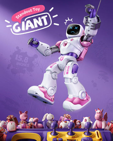 Ruko 1088 Smart Robot Toys for Kids, Large STEM Programmable Interactive RC Robot with Voice Control, App Control, Gifts for Boy