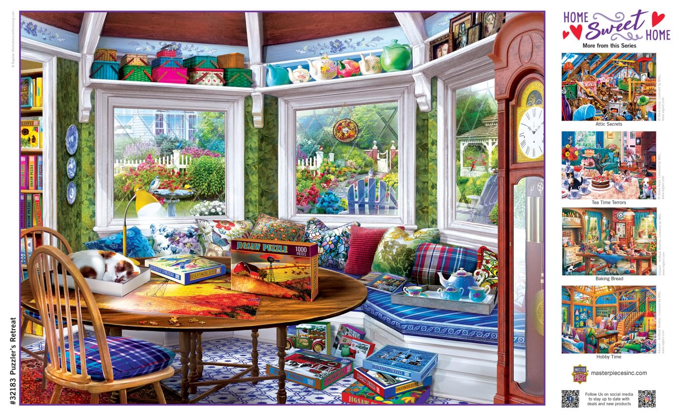 Masterpieces 550 Piece Jigsaw Puzzle for Adults and Family - Puzzlers Retreat - 18x24