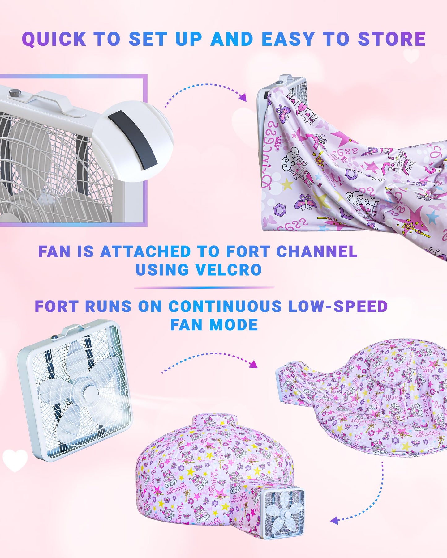 Skywin- Inflatable Tent for Kids Large Princess with Door Playhouse for Kids - Inflatable Air Tent for Kids, Inflatable Fort Set