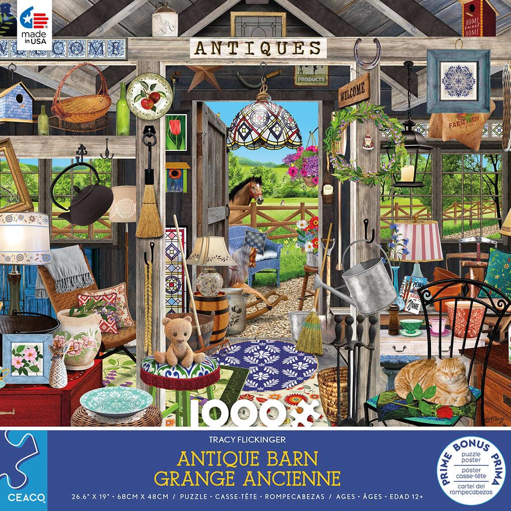 Ceaco - Tracy Flickinger - Antique Barn - 1000 Piece Jigsaw Puzzle