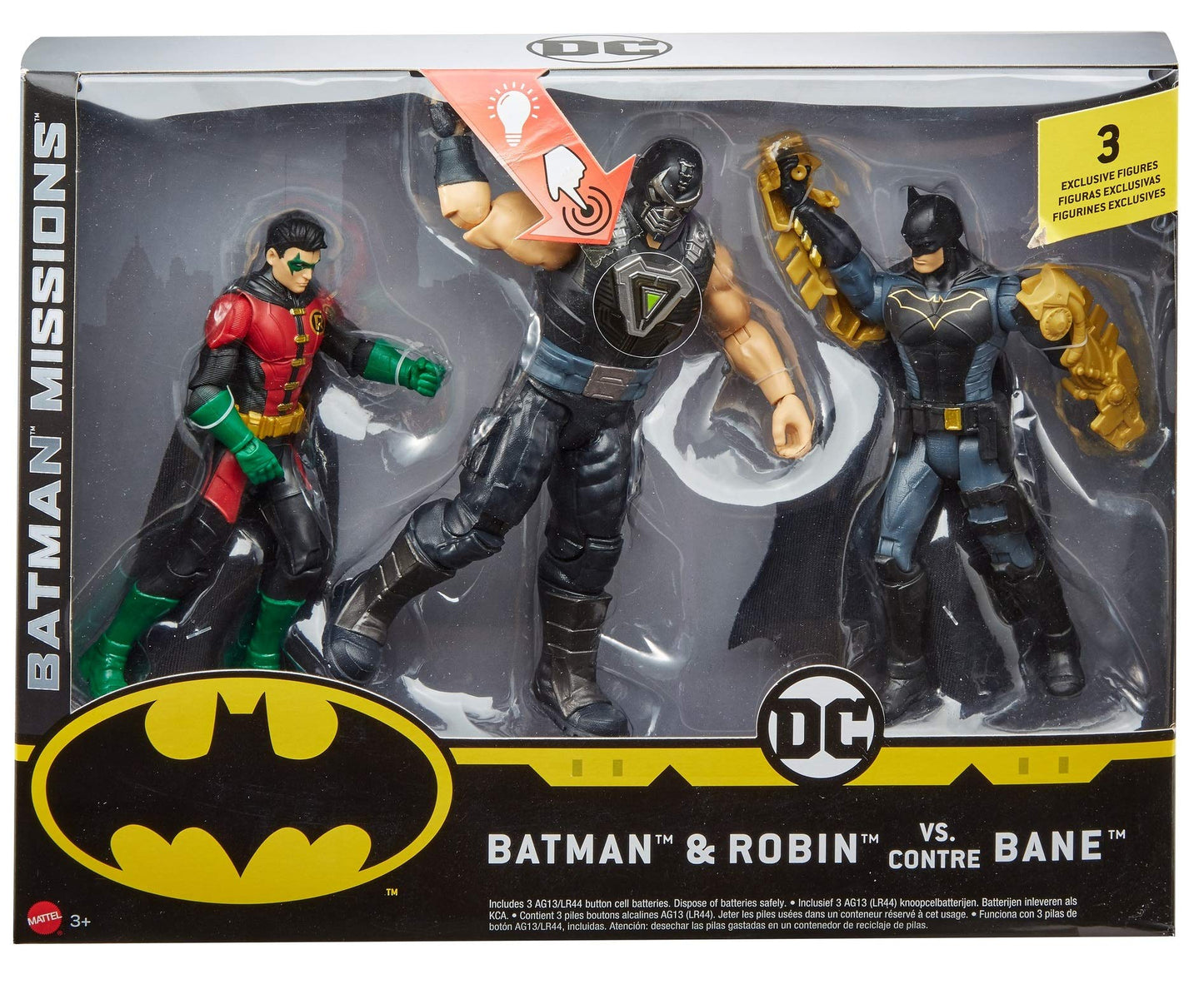 Batman Missions Batman & Robin Vs. Bane Figures 3-Pack