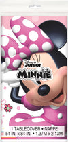 Unique Disney Iconic Minnie Mouse Rectangular Plastic Party Table Cover, 54 x 84, 1Ct, Multicolor (79233)