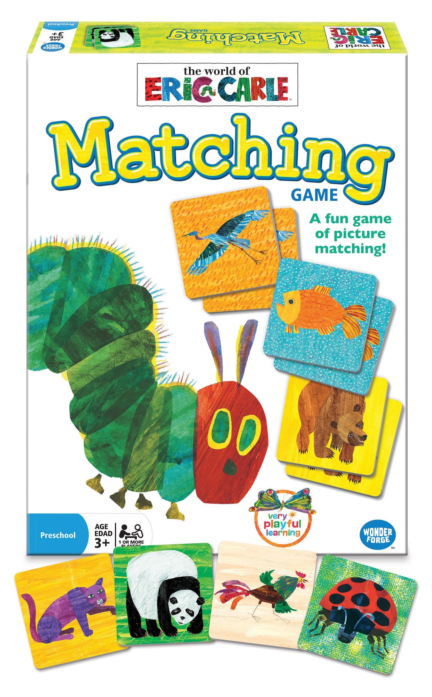 Wonder Forge Eric Carle Matching Game For Boys & Girls Age 3 To 5 - A Fun & Fast Animal Memory Game