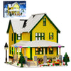 Christmas House Building Set With Light, Story Movie Snow House Blocks Toy, Compatible With Lego Christmas Village House Kit, Ch