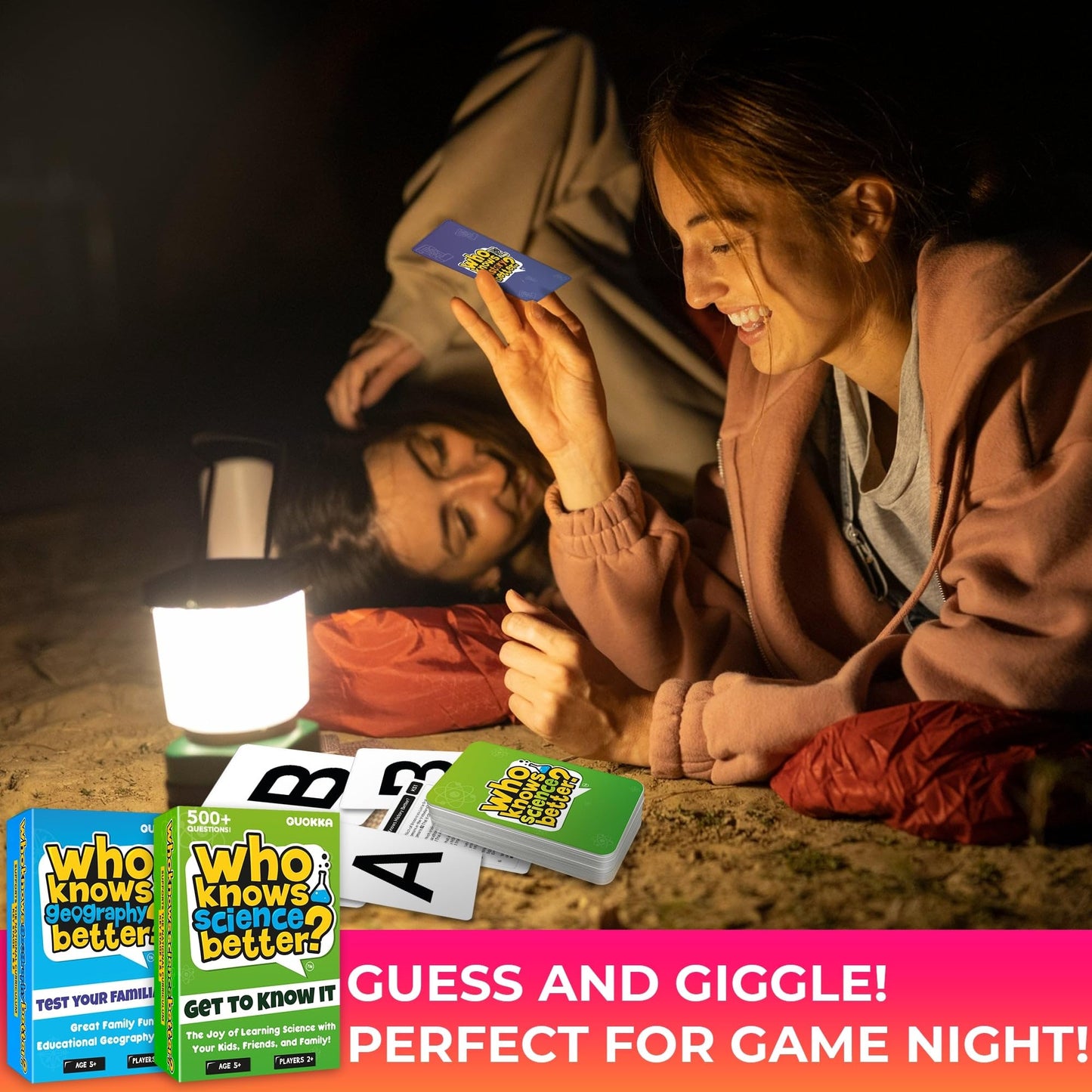 Quokka Who Knows Better? - Set 4 In 1 - Family Card Trivia Game | Fun Learning & Educational Questions For Families | Suitable For Boys & Girls