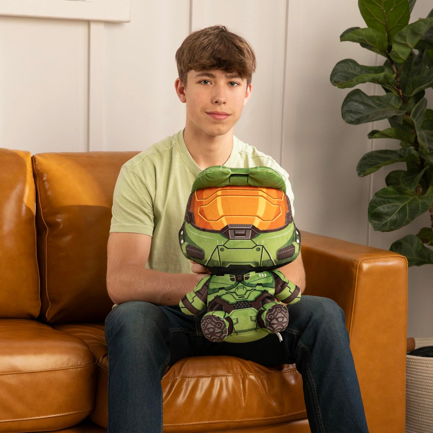 Club Mocchi Mocchi- Halo Plush - Master Chief Plushie - Collectible Halo Figures - Soft Plush Halo Toys - Collectible Squishy Po