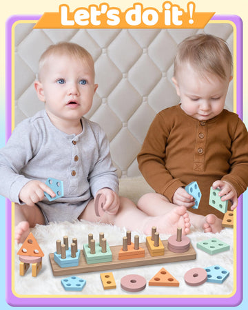 Montessori Toys For 1 2 Year Old Girl Boy, Toddler Toys Age 1-2, 1 2 Year Old Girl Boy Birthday Gifts, Education Toddler Puzzles